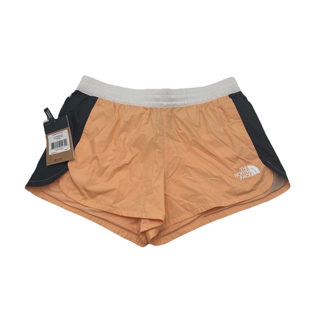 THE NORTH FACE WINDWALL HYDRENALINE Women Medium Mesh Lined 2.5" Shorts Orange